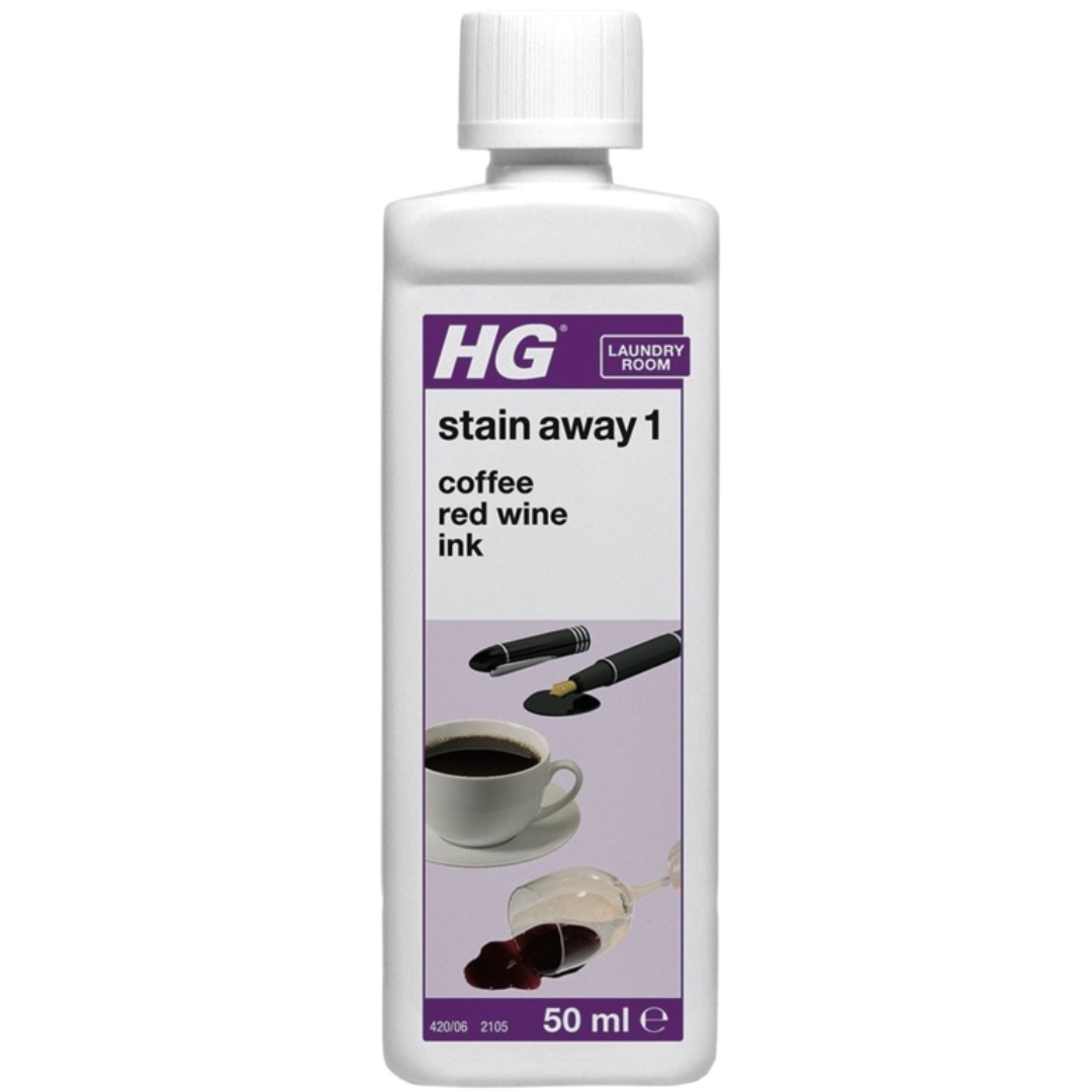 Best HG Stain Away No.1 Coffee, Red Wine and Ink 50ml | High Quality Cleaning Product Online - Product Image Best HG Stain Away No.1 Coffee, Red Wine and Ink 50ml | High Quality Cleaning Product Online - Product Image